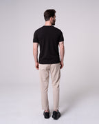 Siyah Bisiklet Yaka Tişört Craftlabel