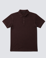 Kahverengi Polo Yaka Tişört