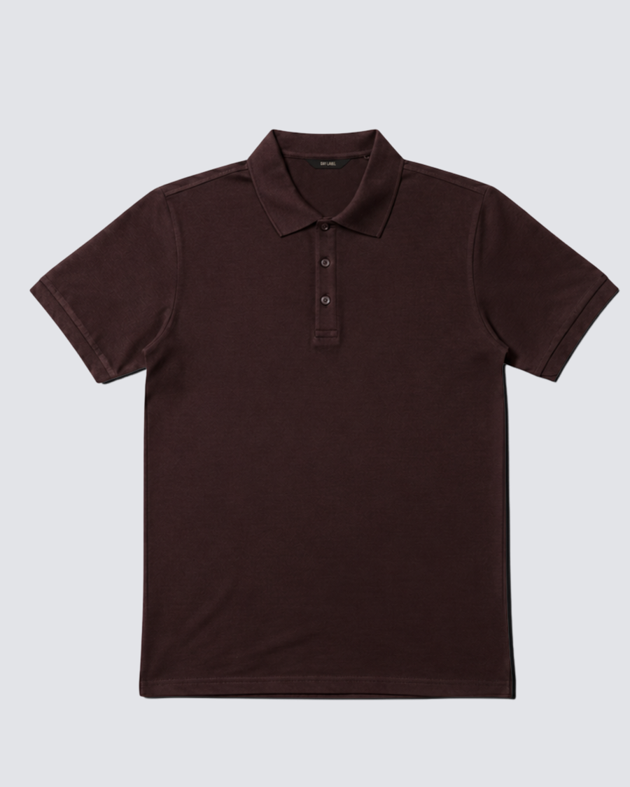 Kahverengi Polo Yaka Tişört