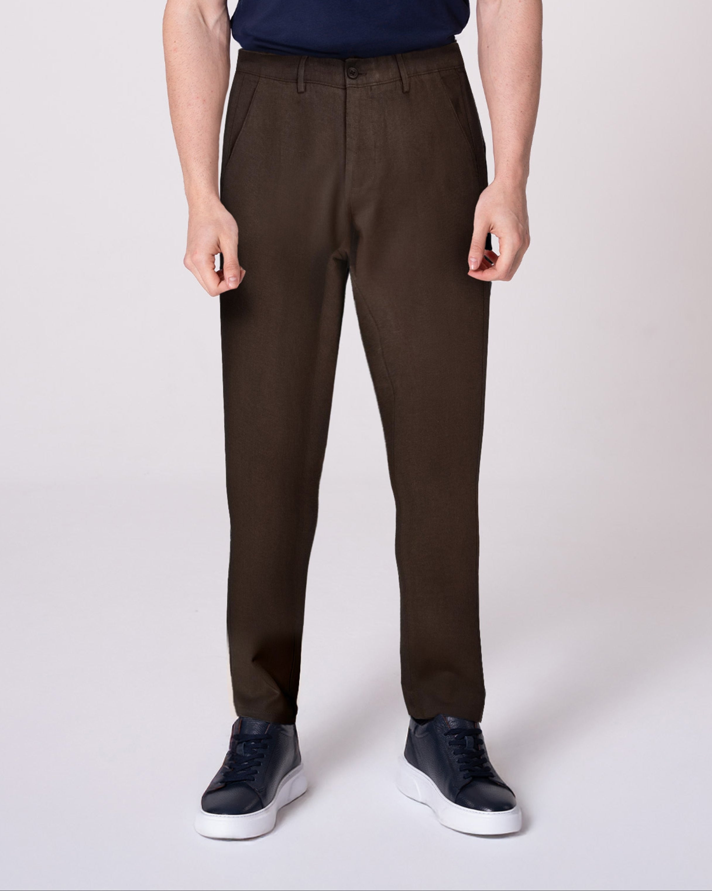 Kahverengi Keten Pantolon (Sınırlı Sayıda) Craftlabel