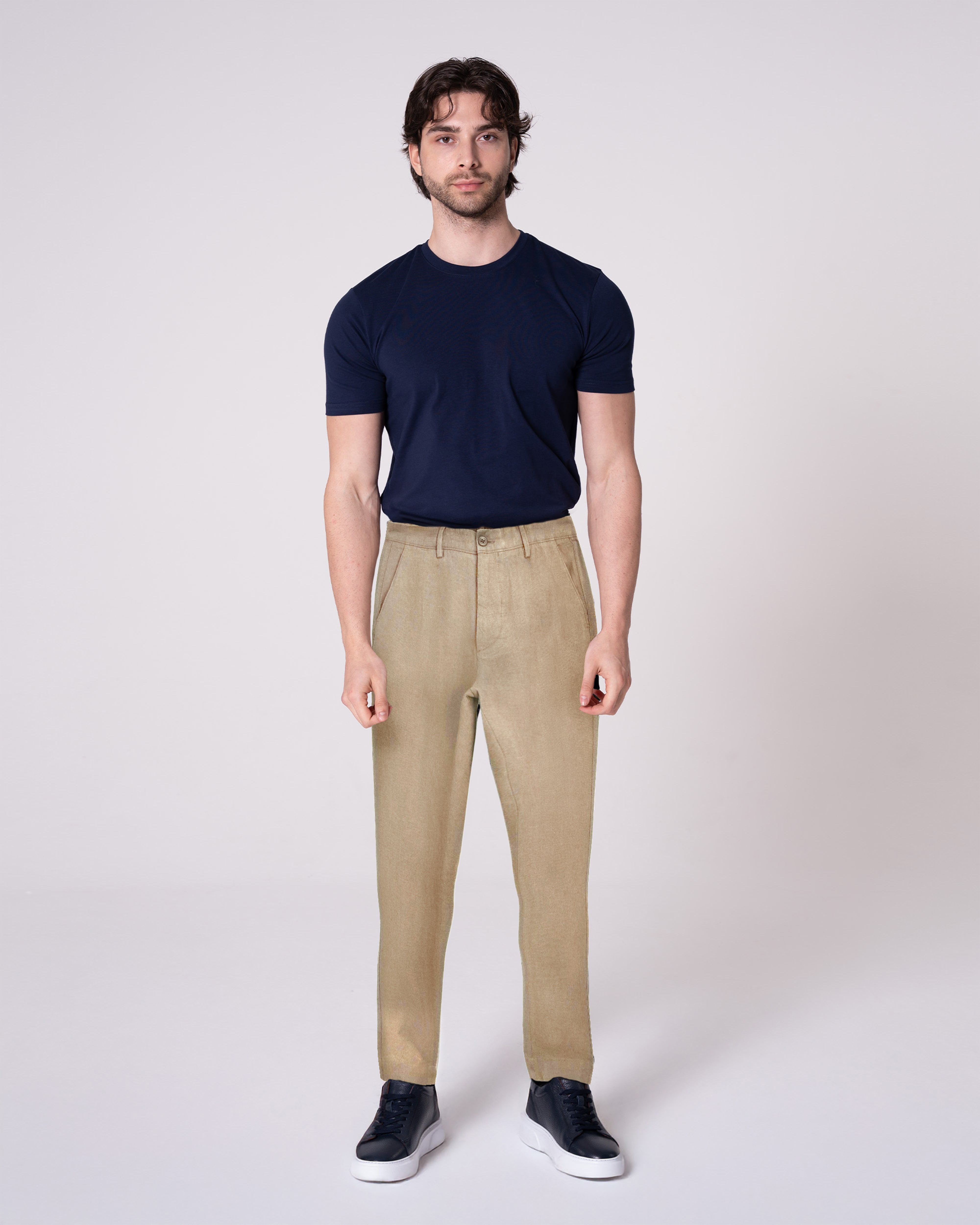 Taş Rengi Keten Pantolon (Sınırlı Sayıda) Craftlabel