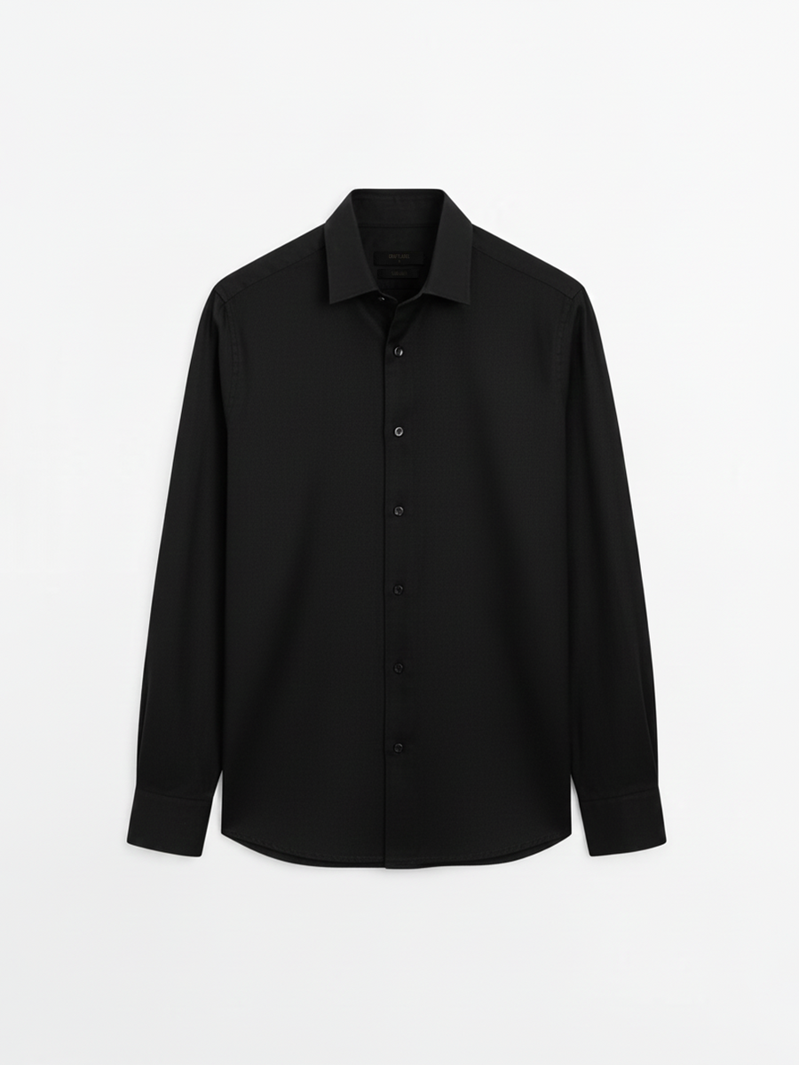 Siyah Keten Gömlek (Sınırlı Sayıda)