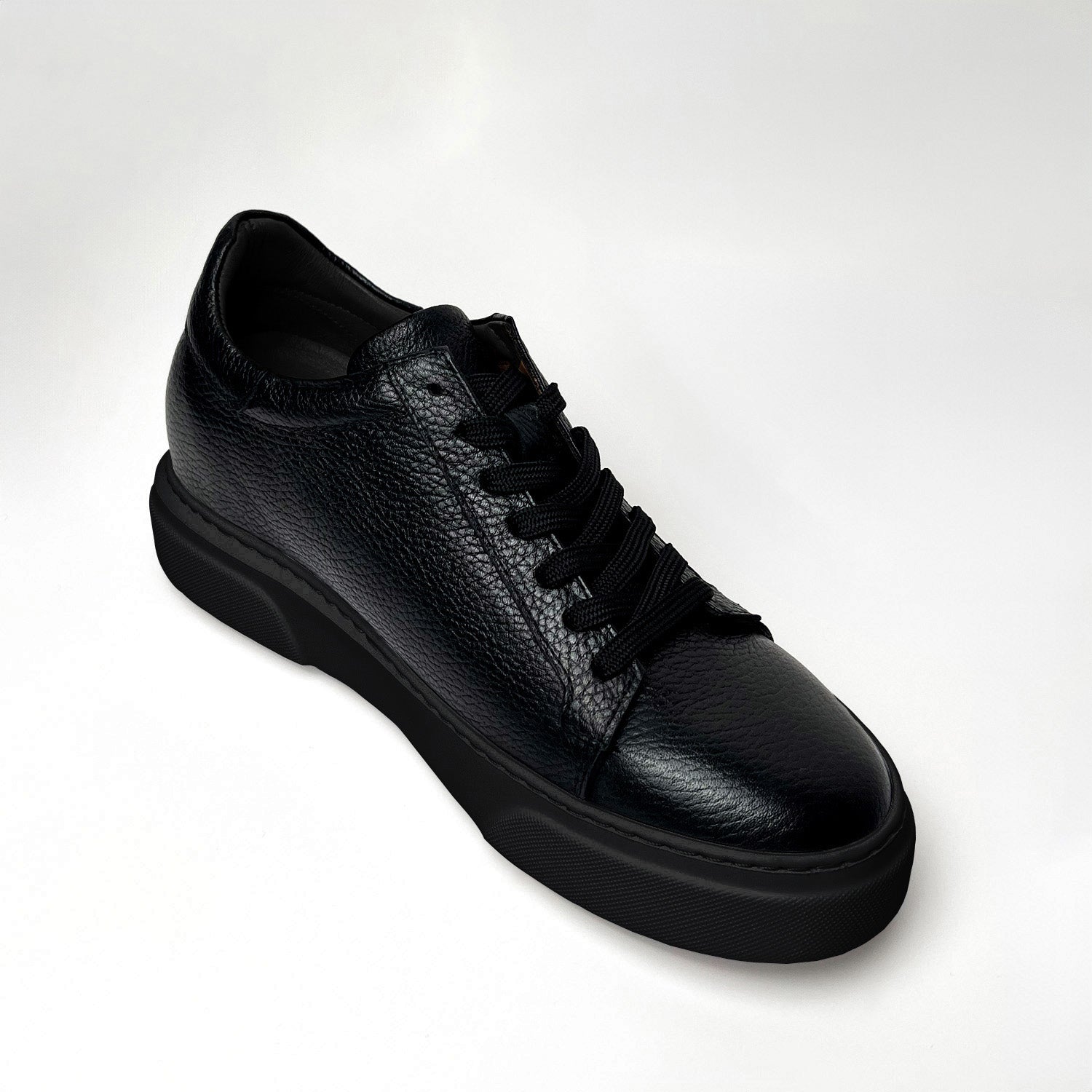 Siyah - Siyah Elevation Deri Sneaker