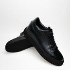 Siyah - Siyah Elevation Deri Sneaker
