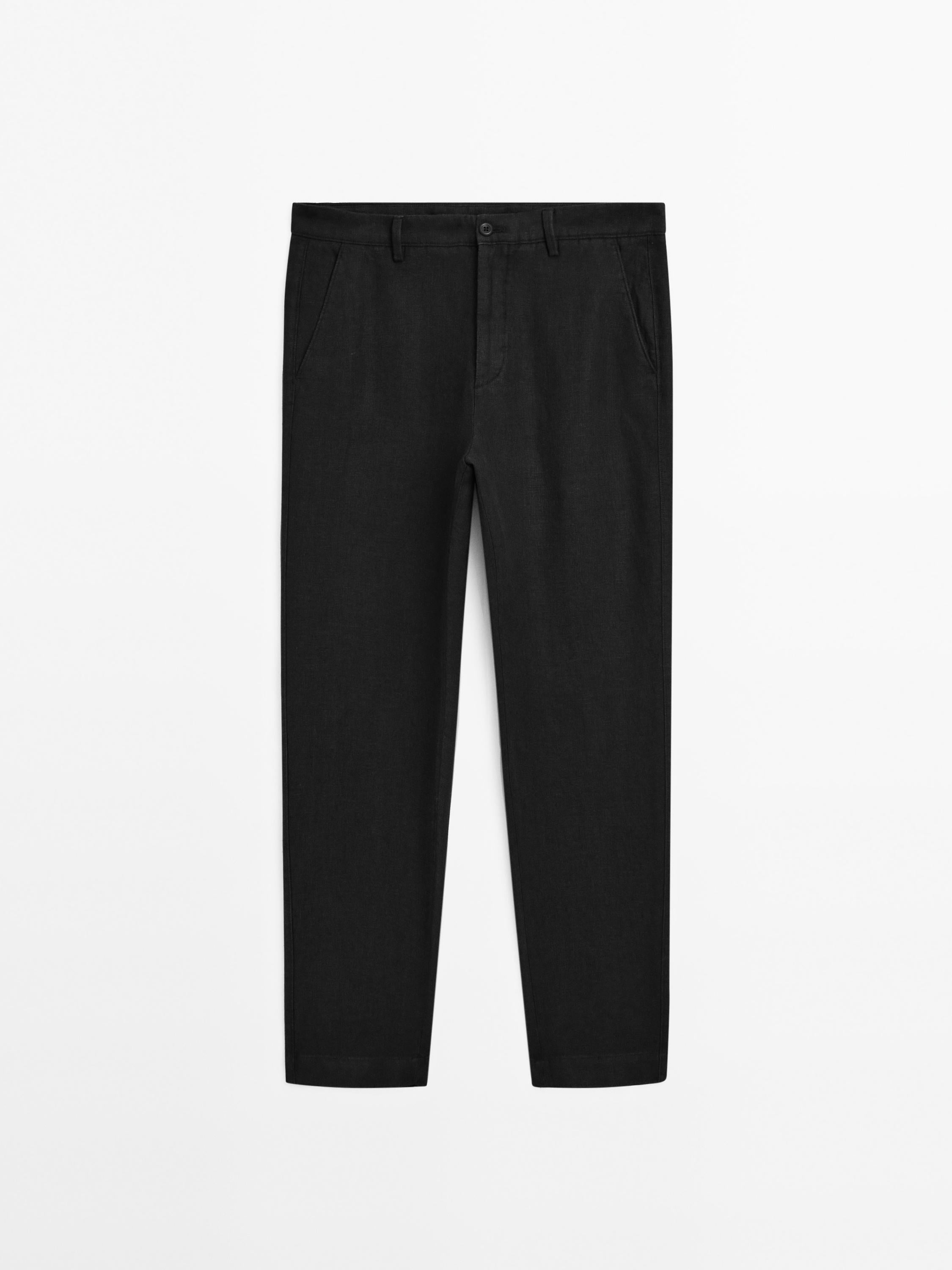 Siyah Keten Pantolon (Sınırlı Sayıda) Craftlabel