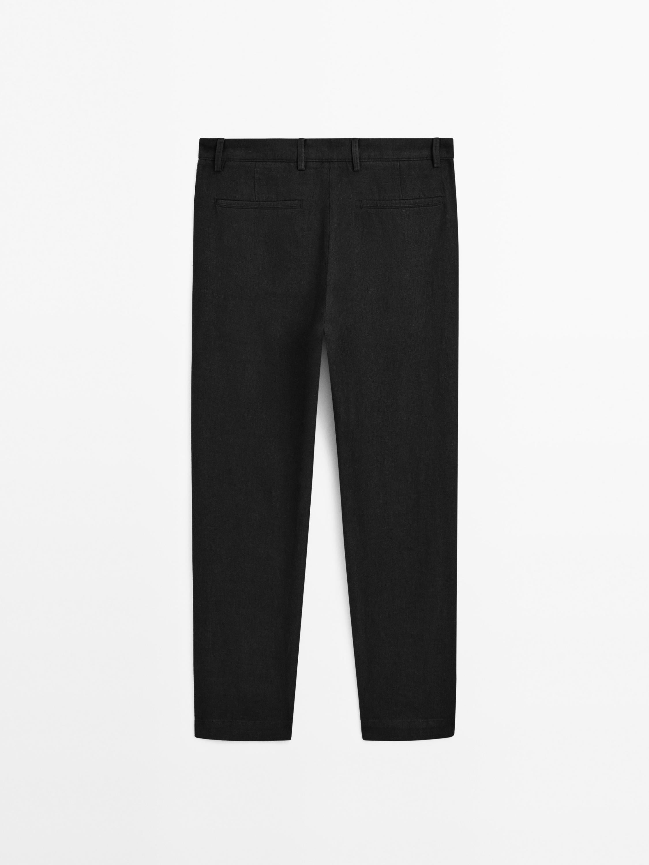 Siyah Keten Pantolon (Sınırlı Sayıda) Craftlabel