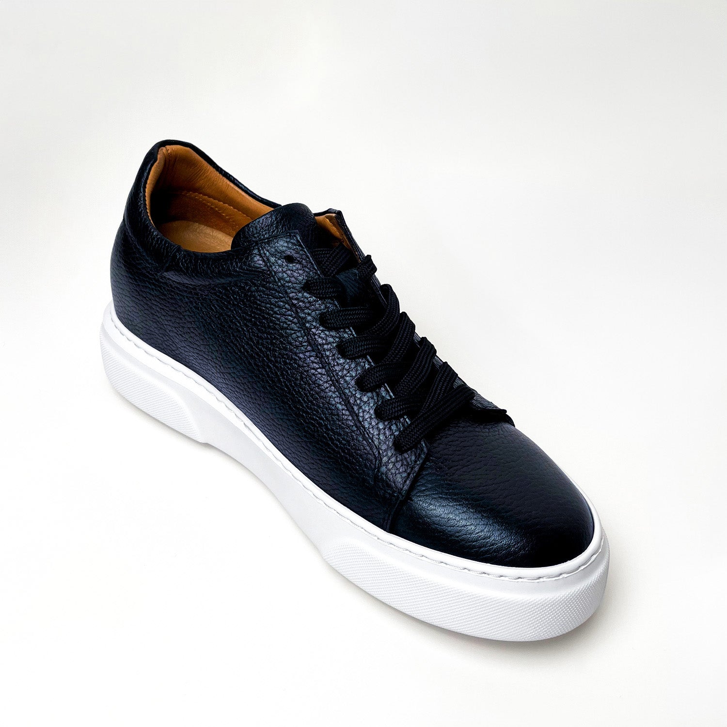 Lacivert - Beyaz Elevation Deri Sneaker