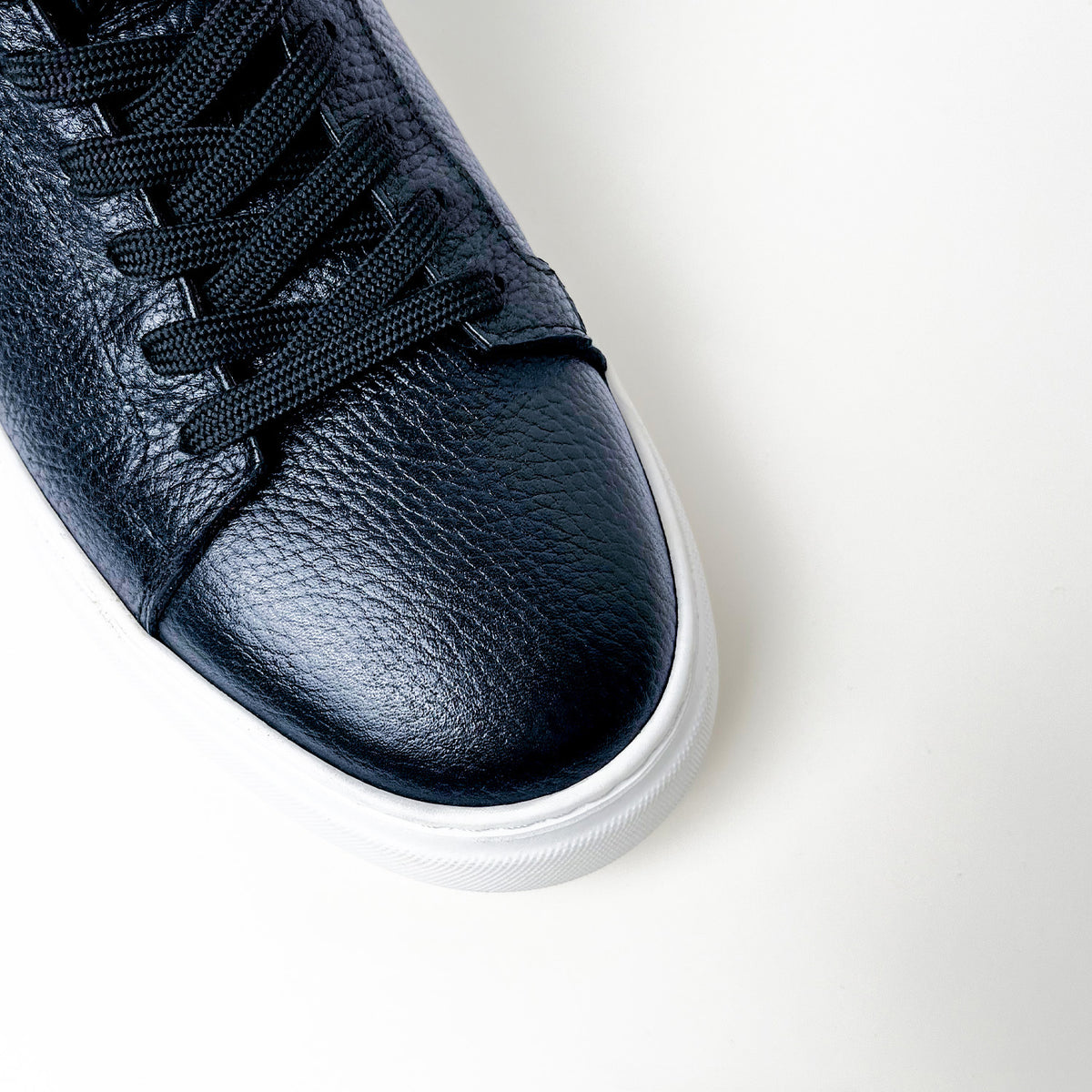 Lacivert - Beyaz Elevation Deri Sneaker