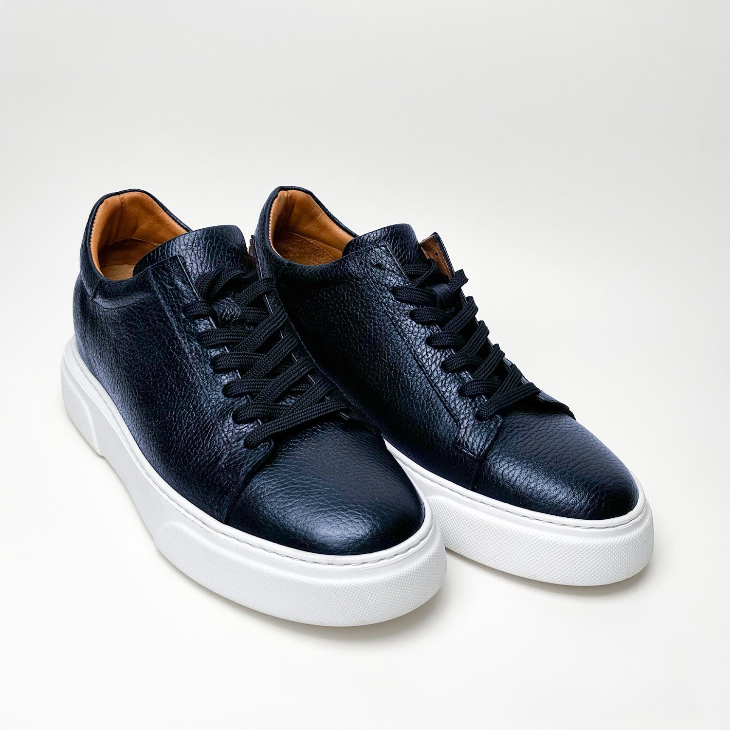 Lacivert - Beyaz Elevation Deri Sneaker